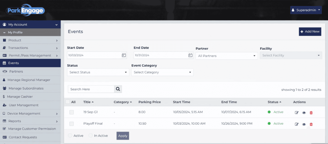 ParkEngage product suite overview